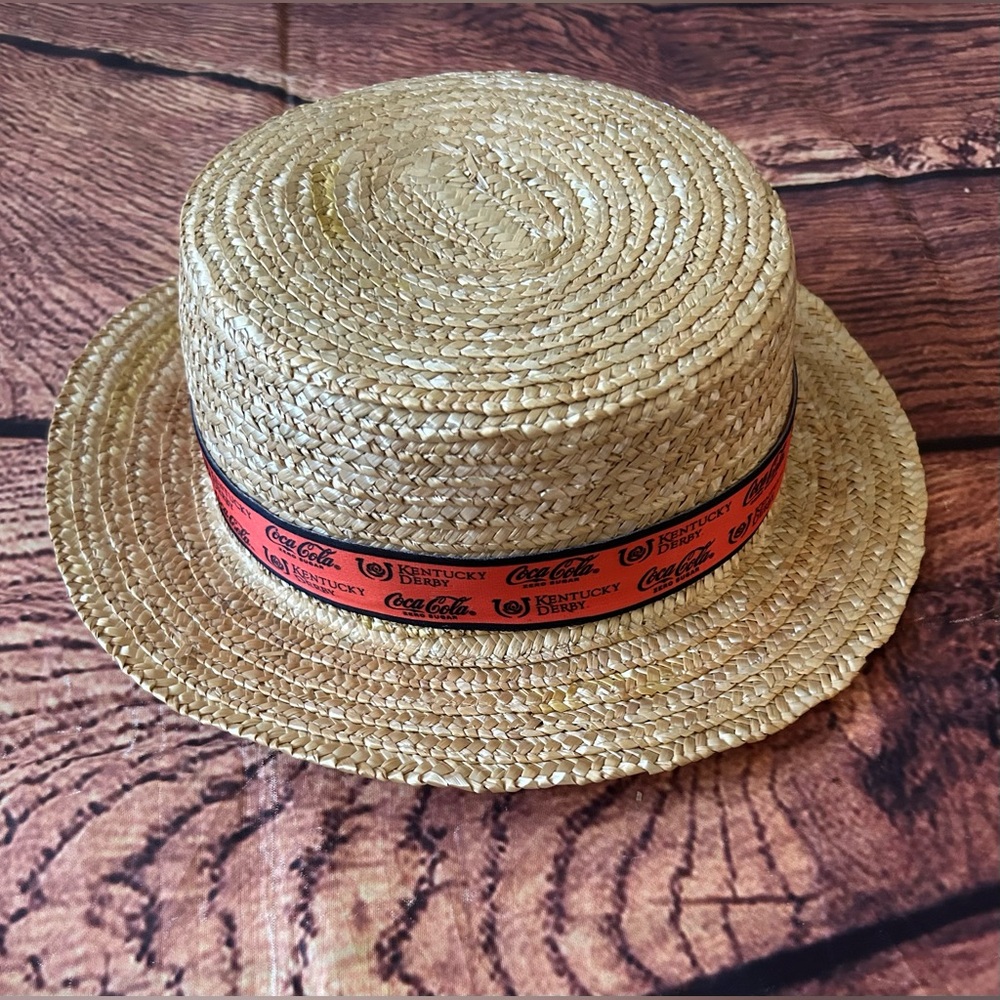 San Francisco Giants SF Men's Kentucky Derby Straw Hat Coca Cola MLB